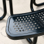 Steel garden table.
