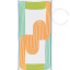 White honeycomb cotton bath towel.
