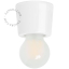 Lampa i vitt porslin.