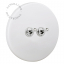 matte white porcelain switch - double two-way or simple nickel-plated toggle switch