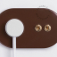 brown flush mount outlet & two-way or simple switch – double raw brass toggle