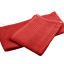 Red honeycomb towel