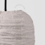 Linen and cotton lampshade for pendant light.