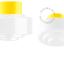 Yellow porcelain lamp.