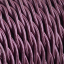 Violet fabric twisted cable.