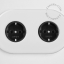 Porcelain double outlet.