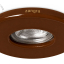 Brązowa porcelanowa oprawa wpuszczana typu downlight.