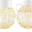 Lampe en porcelaine blanche avec abat-jour en verre.