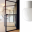 white porcelain light with glass globe for bathroom or outdoor use