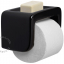 black porcelain toilet paper holder WC roll holder bathroom accessories soap holder