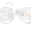 White porcelain wall light with glass lampshade.