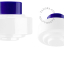 Blauwe, porseleinen lamp.
