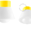 Yellow porcelain lamp.