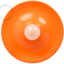 Rund orange lampe.
