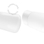 White porcelain wall light with glass lampshade.
