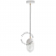 white porcelain pendant light with glass shade