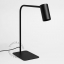 black table lamp with a flexible head