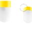 Yellow porcelain lamp.