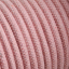 Electrical cable covered in pink cotton.