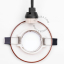 Brązowa porcelanowa oprawa wpuszczana typu downlight.
