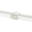 Lampe S14d Linestra blanche avec ampoule tubulaire opaline.