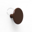 round brown wall hook or drawer knob