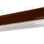 Lampe S14d aus braunem Porzellan.