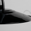 black enameled pendant light