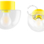 Yellow porcelain lamp.