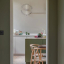 lampada in ottone S14d con lampadina trasparente