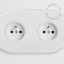 Porcelain double outlet.