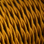Dark golden fabric twisted cable.