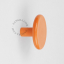 orange porcelain coat hook or door knob