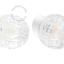 White porcelain wall light with glass lampshade.