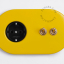 enchufe amarillo e interruptor simple o conmutado - 2 palancas de latón