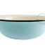 Light blue enamel salad bowl