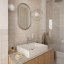 White porcelain light with glass globe for bathroom or outdoor use.