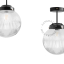 black retro pendant light schoolhouse style with glass shade