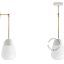 White porcelain wall or ceiling light with glass shade.