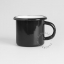 black enamelled cup