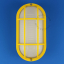 Gele buitenlamp.