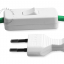 green fabric cable power cord with switch and plug