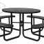 Steel garden table.