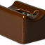 Brun porcelæn S14d lampeholder.