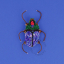 Blue beetle brooch.