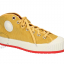 Retro yellow corduroy sneakers