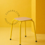Tabouret scolaire jaune