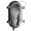 black brass marine wall light for outdoor use or bathroom