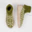 Green norwegian slippers.