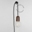 brown porcelain plug-in pendant light with switch and plug